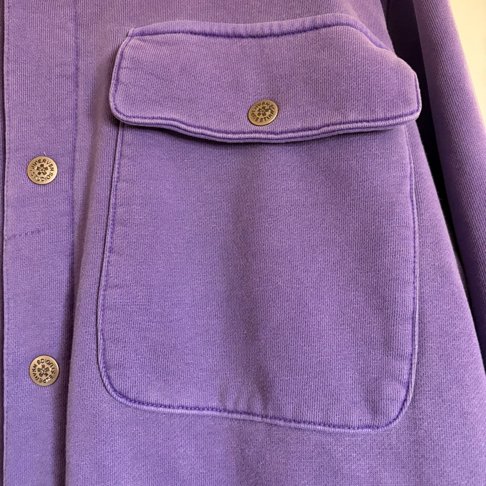 Supervsn Studios Men’s Peace Over Button Up Overshirt Light Jacket Size XL NWT - Picture 14 of 16
